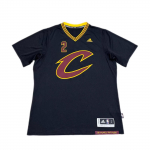 Adidas X NBA koost&ouml;&ouml; Cavaliers Kyrie 2 s&auml;rk V-kaelusega l&uuml;hikeste varrukatega korvpallis&auml;rk Unisex topid Must 7470A-3QV-K91515 S