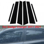 6 tk klaveri musta samba postide komplekti ukse trimmi kattekomplekt Dodge Chargeri jaoks 2011-2021