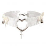 Punkstiilis sukapael Trendikas reguleeritav Cosplay Bondage Heart vibus&otilde;lme risti jalar&otilde;nga ehted