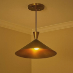 Kesk-Modernistlik Toormessingist Ripatslamp Tahke Messingist Lagi Kinnitus Sissep&auml;&auml;sud, Koridorid, Magamistoad, Kontor, Kodu Dekoor Kingitus