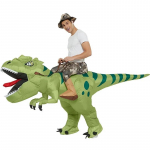Uus kuum allahindlus, naljakas laste t&auml;ispuhutav ratsutamine, roheline dinosaurus, cosplay kost&uuml;&uuml;m, lastele m&otilde;eldud kleit Halloweeni p&uuml;hadeteemaline pidu as the picture-One Size-1