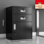 Kontori mobiilne hoiukapp lukuga: Lauasahtli all olev lehtmetallist arhiiv ja sahtlite organiseerija Economy