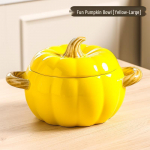 K&otilde;rvitsakujuline keraamiline supikauss kaanega - Suur kahe k&auml;epidemega disain, ideaalne tigu riisinuudlite v&otilde;i nuudliroogade serveerimiseks