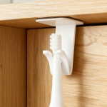 Toothbrush Holder Modern Bathroom Accessories under Cabinet Storage Rack for Home 1 Slot