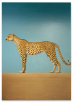 Plakat obraz lampart 21x29,7 cm A4