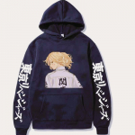 Anime Tokyo Revengers Manjiro Sano MIKEY Graafilise Prindiga Kapuutsiga Meeste Naiste Manga Kapuutsid Mugav Dressipluus Harajuku Pullover 3XL