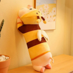 Hiiglaslik pikk oranž p&otilde;rsas Mesilased M&auml;nguasjad Pehmed topisega loomad Lamavad seanukud Beebid Lapsed Armastaja Uneabi Peluche 50cm