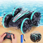 Voiture T&eacute;l&eacute;command&eacute;e Amphibie, 2.4GHz tanche Voiture 4WD 360 Rotative 118 Voiture RC,Jouet pour Enfants 3-12 Ans