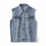 Uus T&ouml;&ouml;riietus Denim Jakk Meeste Kevad ja S&uuml;gis Ameerika Retro L&otilde;tv Kevadine Denim Vest Jakk M sinine