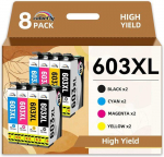 603XL Cartouche d'encre Multipack Compatible pour Epson 603 603 XL pour Epson XP-2100 XP-2105 XP-2150 XP-3100 XP-3105 XP-4100