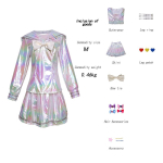 Anime m&auml;ng Needy Girl Overdose Cosplay kost&uuml;&uuml;m Jk vormir&otilde;ivad Nahast seelikukomplekt Abyss Kangel Ame Chan Halloweeni Cosplay kost&uuml;&uuml;m 3XL 65-70kg white