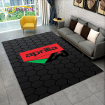 HD Aprilia Racing Mootorratta Logo Vaip Koduseks Elutoa Magamistoa Diivani Uksemati Kaunistuseks, Lasteala Vaip Libisemisvastane P&otilde;randamatt 3D 70x100cm