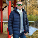 Meeste talvejope Kvaliteetne paksust puuvillast polsterdatud mantel Parka Man Outwear L tumesinine v&auml;rv