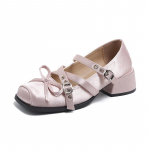 Moodsad Naiste Mary Jane Kingad Ruudukujuline Konts Pandlaga V&ouml;&ouml;ri Ruudukujuline Nina Naiste Kingad Kleidipeoks Madala Suuga Retro Zapatillas De Mujer 35 roosa