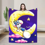 Armas Diddl Tekk Kvaliteetne Soe Pehme Visketekk Talvine Laps Elutuba Muster Voodikate 30x40in