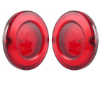 Vintage &uuml;mmargused LED-tagatuled 24V 127mm &ndash; Tagumine kombineeritud peatus-piduritulede komplekt (2 tk) Iveco Bussidele ja Kaubaveokitele