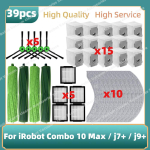 &Uuml;hildub iRobot Combo 10 Max / j7+ / j9+ Peamise k&uuml;lgmise harja, Hepa-filtri, mopplapi, tolmukoti tarvikutega