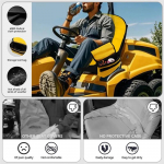 Veekindel istmekate hoiutaskutega John Deere Kubota Cub Cadet murutraktori istmekatetele kollane