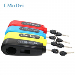 LMoDri Universal Motorcycle Handlebar Safety Lock Scooter Lock Brake Throttle Grip anti theft Protection Security kollane