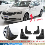 Poriklapid Skoda Octavia 3 Sedaan MK3 A7 5E 2017 ~ Poritiibad Poritiibad Porikaitse Pritsme poritiiba tarvikud ees 4 pcs - Mudguards