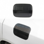 Carbon fiber style exterior fuel tank gas door cover trim fit for Dodge Charger