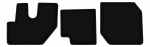 Dywaniki welurowe BASIC czarne do: Renault D. ciężarowy (2013-)