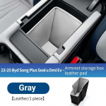 For BYD Song Plus Dmi Ev Seal U -2025 Center Console Storage Armrest Organizer Box Protector Mat Scratch Wear resistant beež