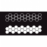 For Universal car&nbsp;Car Pvc Honeycomb Graphics Stickers Car Body Diy Sticker vinyl Car Side Body Hexagon Stickers valge