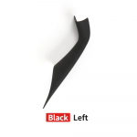 For G30 Car Interior Carbon Fiber Door Handle Cover Trim Door Bowl Stickers Decoration For BMW 5 series 520 523 525 530 528 535i Black Left
