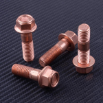 42mm M10 x 1.5 Threaded Turbo Stud Screw Flange Nuts Kit Alloy Steel Fit for T3 T4 T5 T6 Turbocharger Accessories