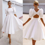 Elegantsed kleidid Naistele R&otilde;ivad Suvine seksikas seljata kleit, pidulik pulmapidu Moodne naiste kleit Femme Vestido XXL valge