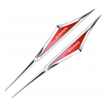 2pcs 3d alloy car stickers car accsesories accessory for Nissan navara np300 at32 rhd pro-4x n-trek Silver Red navara