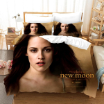 Uus film Videvik Voodipesukomplekt Armastus Tekikate Komplekt Padjap&uuml;&uuml;r Film &Uuml;he- Kahekohaline Kuningas T&auml;issuurus Pehme Voodipesu Naistele Teismelistele EU Single(135*200cm)3pcs black