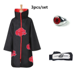 Anime NARUTO Akatsuki Uchiha Itachi Cosplay Kost&uuml;&uuml;m Mantel, R&uuml;&uuml; Ninja Trench-mantli komplekt S&otilde;rmus Peapael Halloween XS