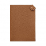 Hermes Tarmac Pallaadiumiga kaetud Kl&otilde;psuga nahast Passihoidja Kaardihoidja Naiste Kaardihoidja Kuldne Pruun H057946CK37 37 Gold Gold Brown