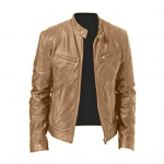 Meeste mootorratta mantel Kunstnahast tuulekindel aluskrae, &uuml;hev&auml;rviline lukuga taskud siledad pluss suuruses keskmise pikkusega meeste s&uuml;gisene kevadjope XL