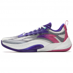 Anta Zap 1 TD Cushioning, Wear Resistant Low top Basketball Shoes Men's White Purple Pink 912521601Q-1 39