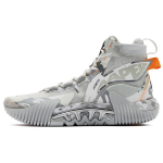 Aape X Li Ning Badfive 2 Low Basketball Shoes Men's High top Ice Gray/Cool Gray ABFR001-11 39.5