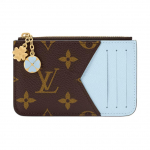 Louis Vuitton Romy Jaapani Piiratud V&auml;ljalase Kuldne Riistakate L&otilde;uend Kaardihoidja Naiste Kaardihoidja Hele-Sinine Pruun M27770 Gift Set(Basic Set+Box+Shopping Bag)