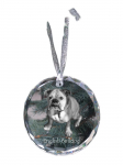 Bulldog, English Bulldog, British Bulldog - crystal bauble with a photo, dog photo in crystal, personalized Christmas tree ornament by Art-Dog brand puhas
