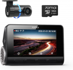 70mai 4K A810S s&otilde;idusalvesti 8MP eesmise ja tagumise STARVIS2 kaameraga 128GB kaardiga Omadused Eesmine ja tagumine Super Tugev &Ouml;ine LCD ADAS Turvaline