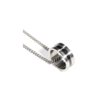 Calvin Klein Industrial Metal Series True Self &Uuml;lekantav V&auml;rviplokk Titaanterasest S&otilde;rmus Kaelakee Kaks-&uuml;hes Stiilis Unisex Ehted GL-35000061 F