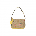 Coach Nolita 15 Monogram L&otilde;bus Tr&uuml;kis Liblikas Puuvili PVC Mahjongikott &Otilde;lakott V&auml;ikesed Naiste kotid Helerohekas-Khaki Retrokollane C8720-IMTVE Basic Set (Bag+Dust Bag)