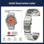 SEIKO jaoks Ei. 5 Kellarihm Punane Hambuline Veevaim V&auml;ike Koletis SRP307 313 SKX779 SKX781 rihm Roostevabast terasest ketas k&auml;ev&otilde;ru Width 20mm h&otilde;be