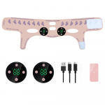 EMS n&auml;omasseerija Current Muscle Stimulator V-kujuline n&auml;gu t&otilde;stev salendav mask, mis v&auml;hendab topeltl&otilde;ua kaela n&auml;gu p&otilde;ske t&otilde;sta &uuml;les v&ouml;&ouml; silmade iluseade 4-keys 5-modes 19-Gear