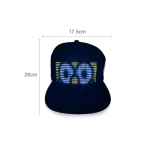 LED M&uuml;tsid LED-ekraan S&otilde;num  LED Valgustusega Kohandatav  M&uuml;ts  S&otilde;numid 22 Animatsiooni 20 Pilti Muusika Režiim Baseball  Halloweeni Peoks