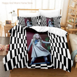 M3GAN Film Voodipesu Komplekt &Uuml;he Twin Ful Quen King-Suuruses M&otilde;&otilde;tmed M&otilde;&otilde;tmed Voodipesu Komplekt T&auml;iskasvanu Magamistoa Tekikoti Komplektid 3D Anime Voodilina Komplekt 100*200cm Single