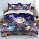 Ma sain uuestis&uuml;ndinud limana anime tekikottide komplekt HD-prindiga Laste voodipesu Tekikott Magamistoa kaunistus Baby 120x150cm