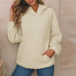 Naiste kampsunid Pusad Vabaaja vabad pikkade varrukatega pullover S&uuml;gisriided Komplektid S&uuml;gismoodsad komplektid Talveriided 2XL beež