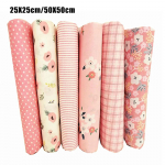 6 tk 25/50cm DIY lilleline puuvillane riie eelnevalt l&otilde;igatud &otilde;mblusriie k&auml;sitsi valmistatud lilleline riie &otilde;mblemine lapit&ouml;&ouml; kimp DIY 50 50cm
